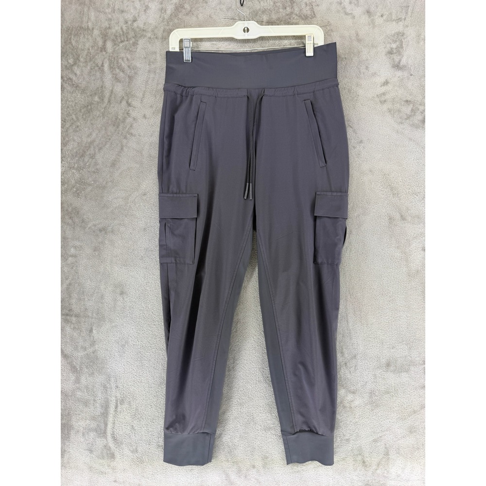 Athleta Sutton Hybrid Cargo Jogger Pants Gray Womens 4 405713-06 Hiking